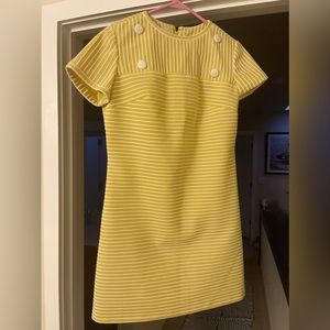 Vintage Joseph Magnin polyester dress. So mod